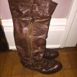 Carlos Santana Tall Brown Boots Size 6